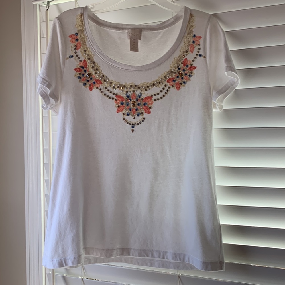 Ladies beaded decorative top